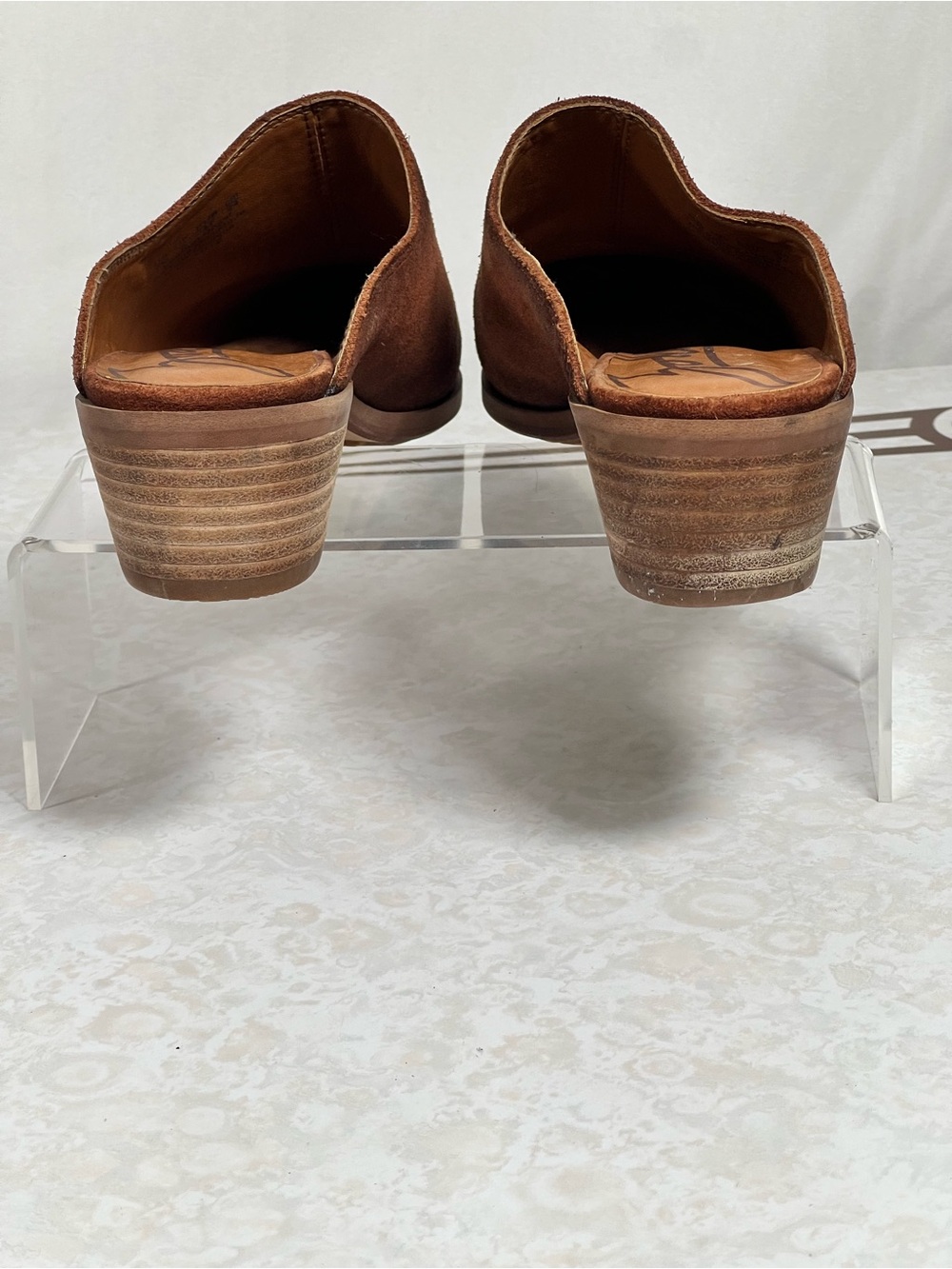 Zodiac Brown Suede Slip-On Mules Slides Western Boho Shoes Women's Sz 7, EUR 37 - Picture 8 of 10